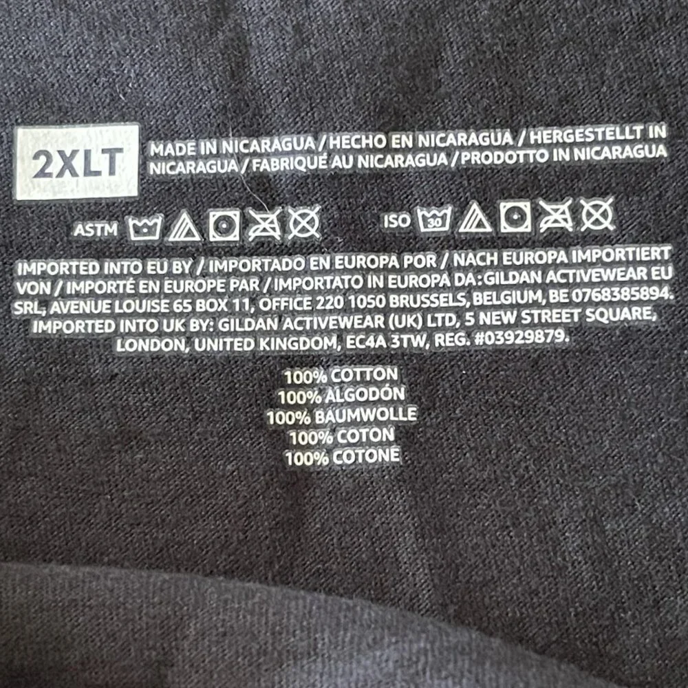 Men's Black 2XLT Texas Longhorn T-Shirt - Picture 3 of 3